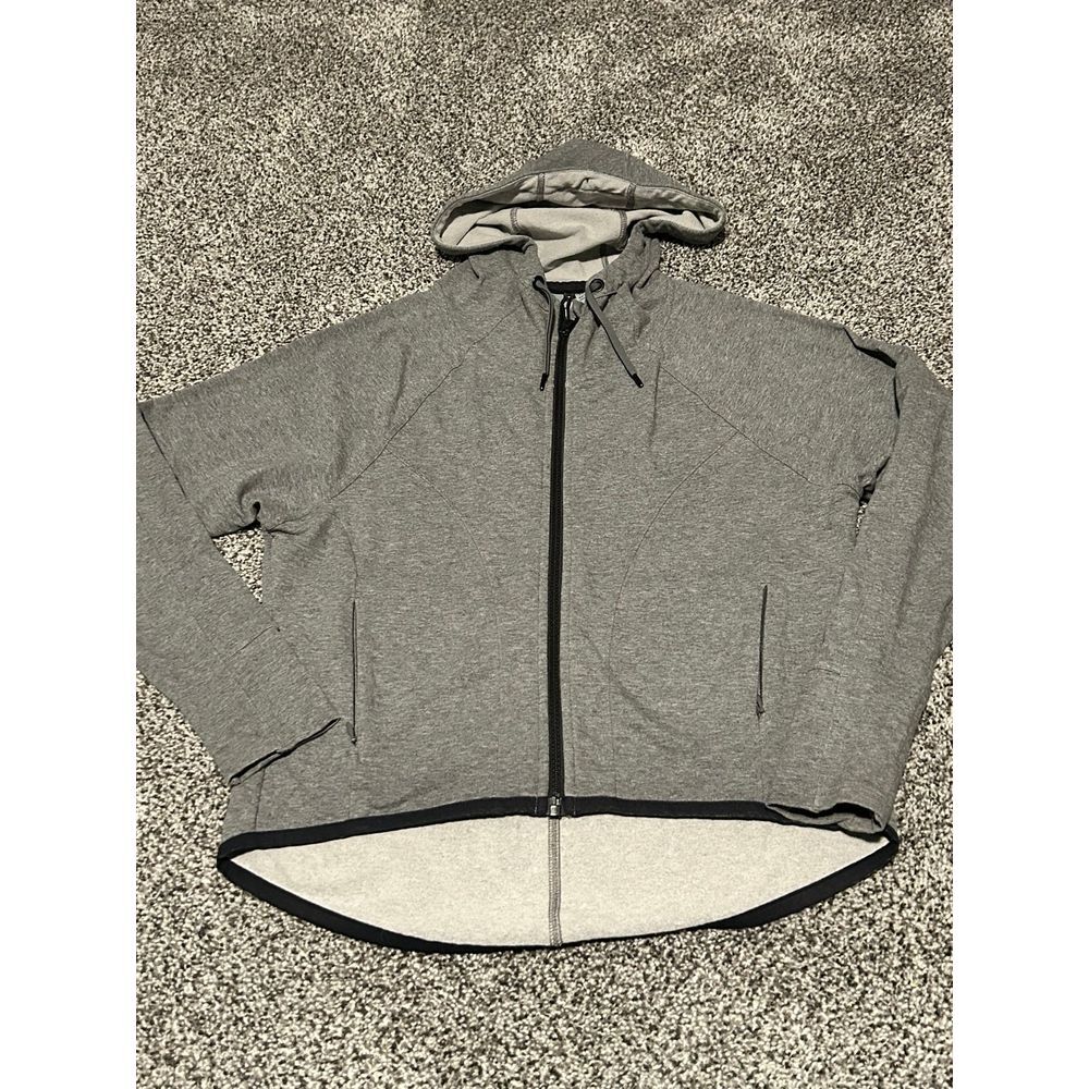 D40 Athleta xs gray zip‎ hoodie sweatshirt